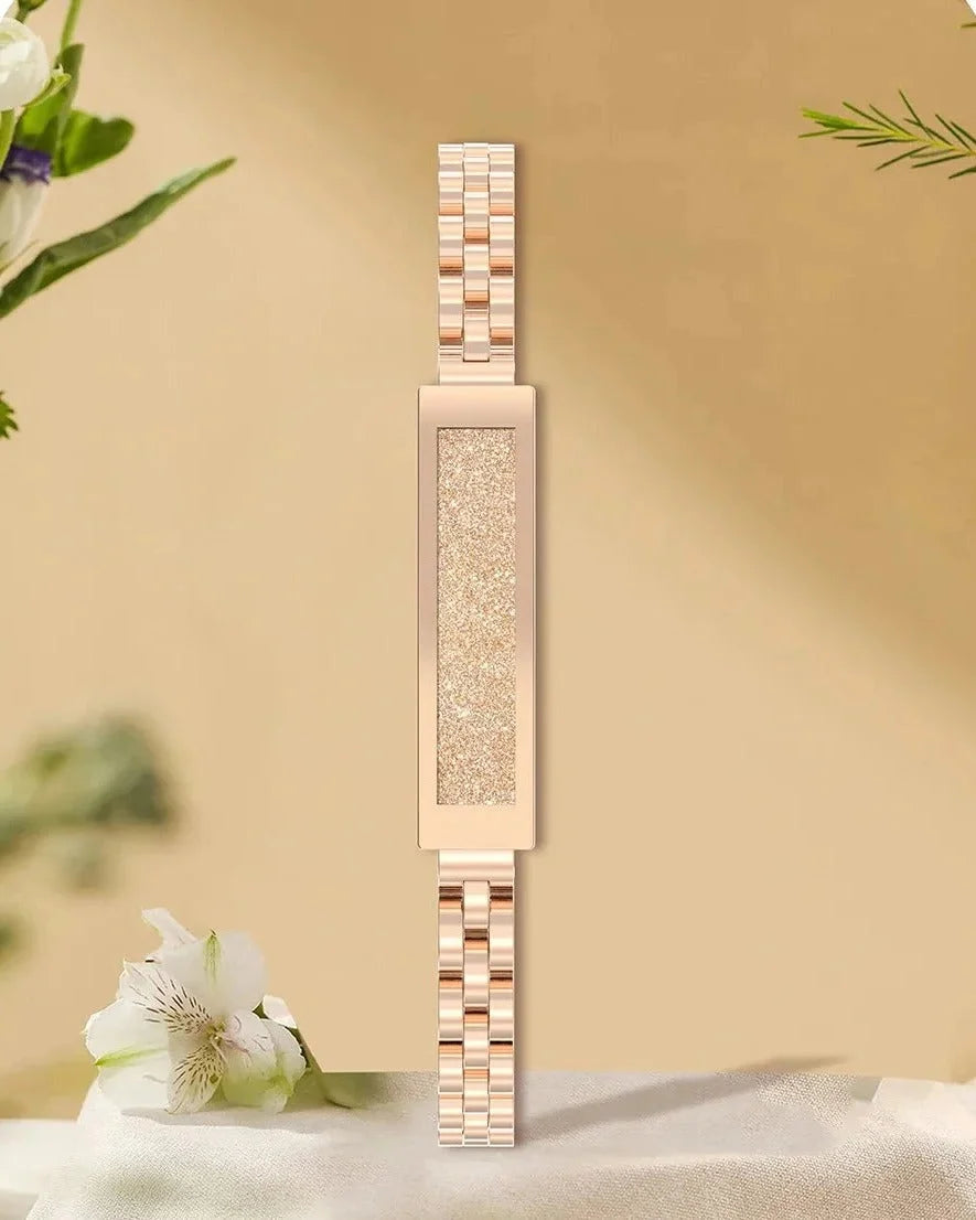 Fitness Tracker Bracelet Chain-Style Heart Rate & SpO2