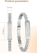 Fitness Tracker Bracelet Chain-Style Heart Rate & SpO2