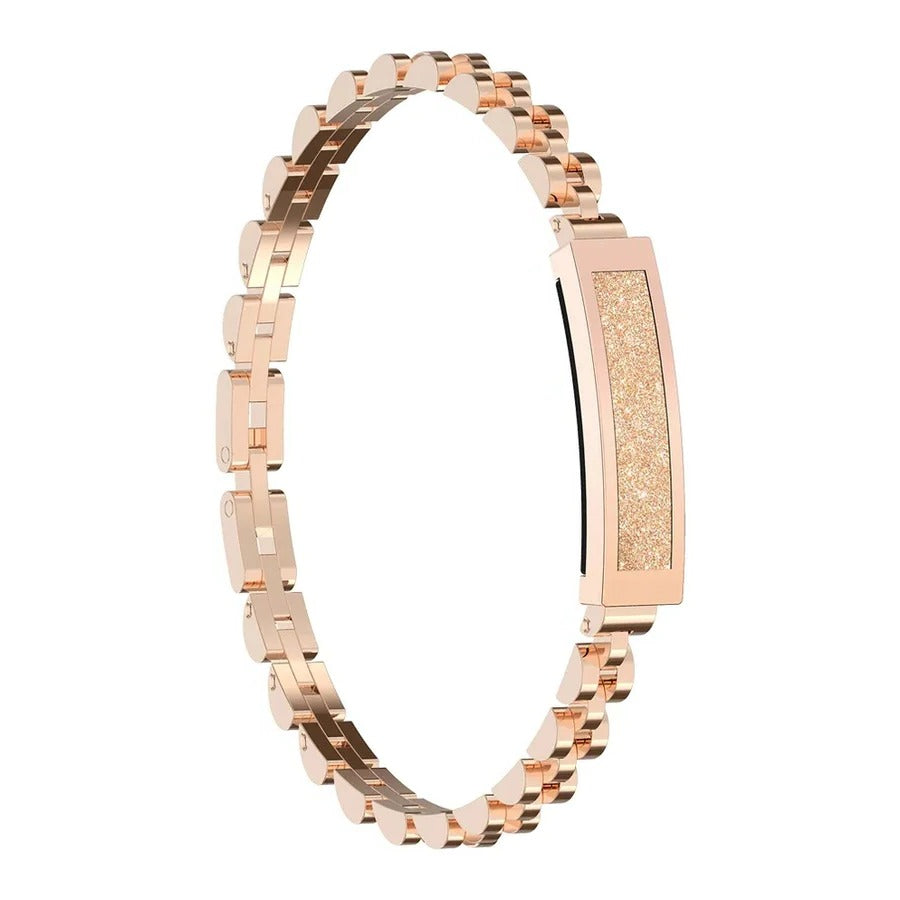 Fitness Tracker Bracelet Chain-Style Water-Resistant Heart Rate & Sleep