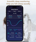 Fitness Tracker Bracelet Chain-Style Water-Resistant Heart Rate & Sleep