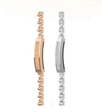 Fitness Tracker Bracelet Chain-Style Water-Resistant Heart Rate & Sleep