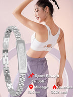Fitness Tracker Bracelet Chain-Style Water-Resistant Heart Rate & Sleep