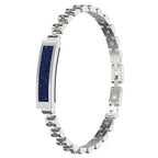 Fitness Tracker Bracelet Stainless Steel Bluetooth Alerts & 5-Day Battery