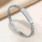 Fitness Tracker Bracelet Stainless Steel Bluetooth Alerts & 5-Day Battery