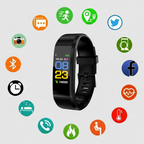 Fitness Tracker Smartwatch Heart Rate & Activity USB Rechargeable