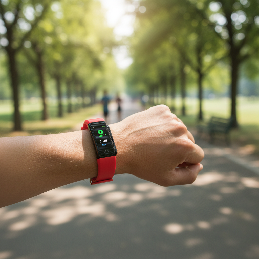 Fitness Tracker Smartwatch Heart Rate & Activity USB Rechargeable