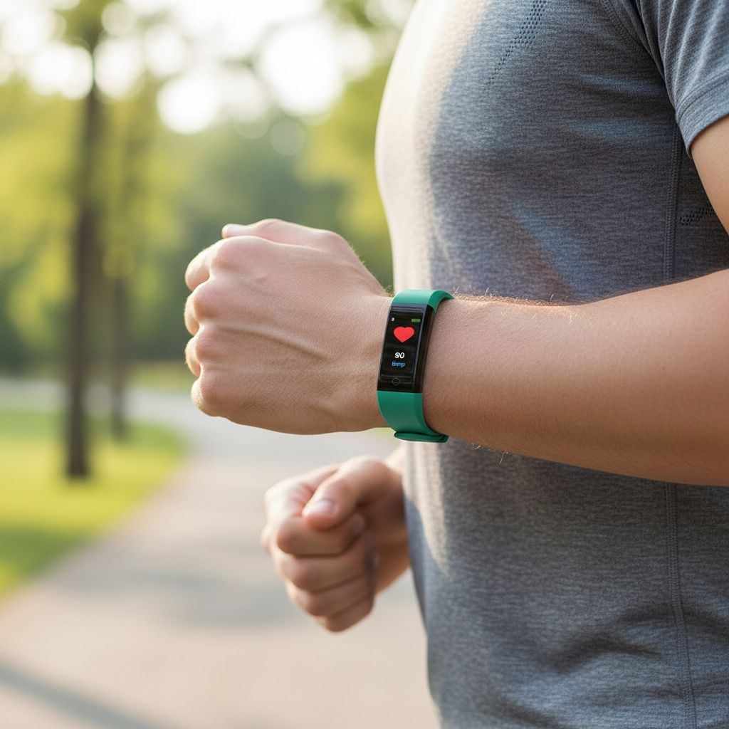 Fitness Tracker Smartwatch Heart Rate & Activity USB Rechargeable