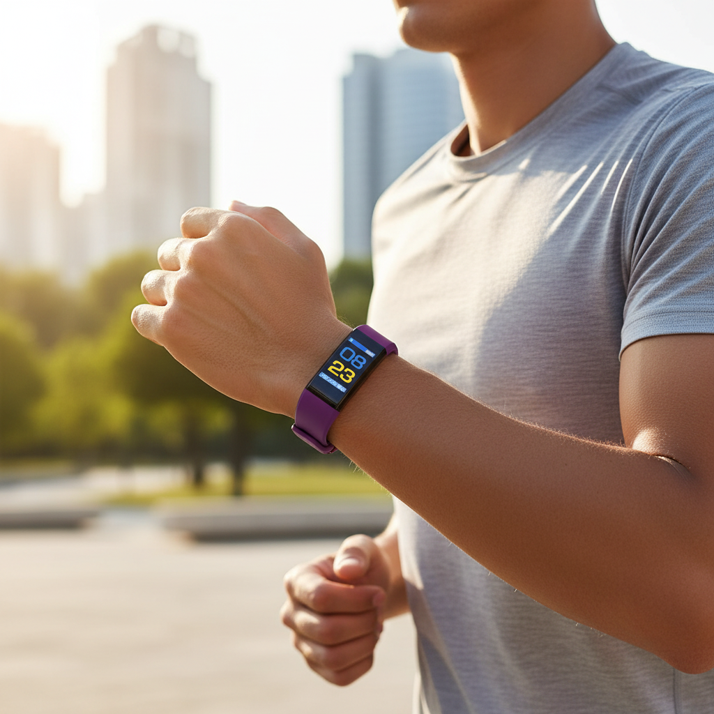 Fitness Tracker Smartwatch Heart Rate & Activity USB Rechargeable