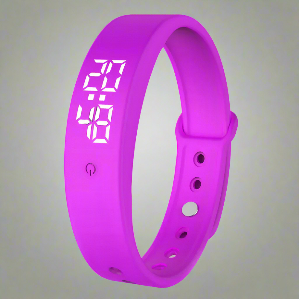 Fitness Tracker Waterproof Activity & Temperature Adjustable Band