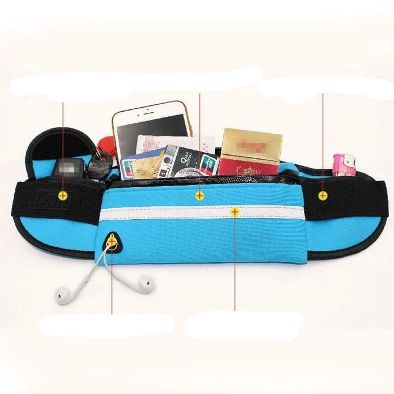 Fitness Waist Pack Water-Resistant Anti Bounce Adjustable Strap