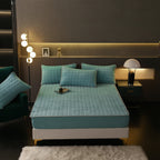 Fitted Bed Sheet Set Soft Breathable Elastic Edges
