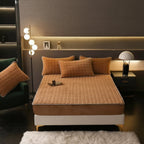 Fitted Bed Sheet Set Soft Breathable Elastic Edges