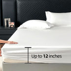 Fitted Mattress Cover Soft Microfiber Elastic Band