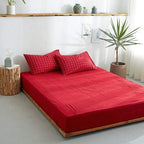 Fitted Sheet 100% Cotton Breathable Deep Pocket 9.8 Inch