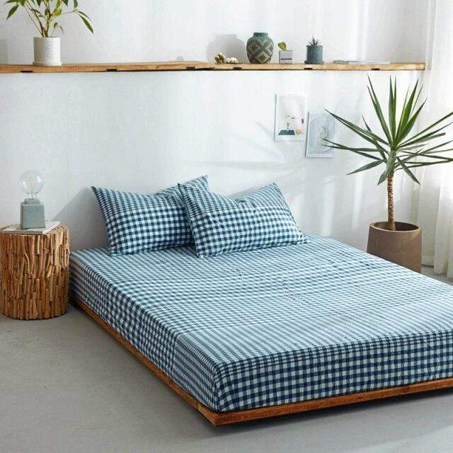 Fitted Sheet 100% Cotton Breathable Deep Pocket 9.8 Inch