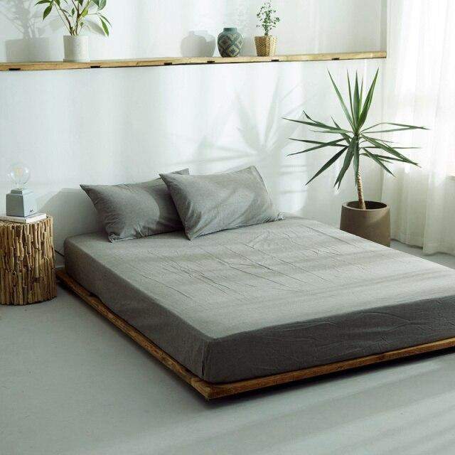 Fitted Sheet 100% Cotton Breathable Deep Pocket 9.8 Inch