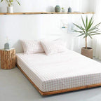 Fitted Sheet 100% Cotton Breathable Deep Pocket 9.8 Inch