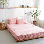Fitted Sheet 100% Cotton Breathable Deep Pocket 9.8 Inch