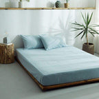 Fitted Sheet 100% Cotton Breathable Deep Pocket 9.8 Inch