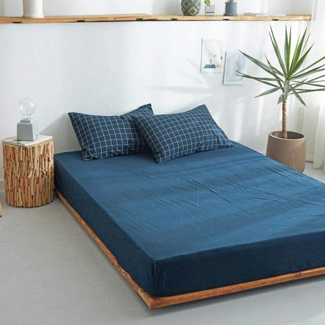 Fitted Sheet 100% Cotton Breathable Deep Pocket 9.8 Inch