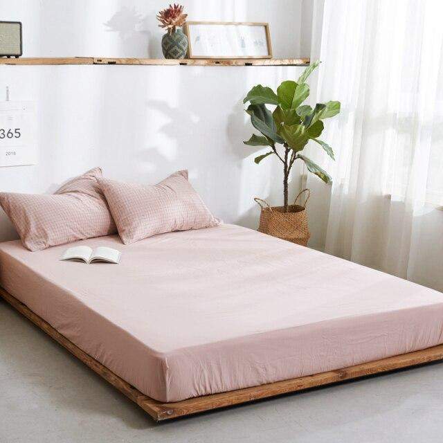 Fitted Sheet 100% Cotton Breathable Deep Pocket 9.8 Inch
