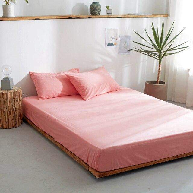 Fitted Sheet 100% Cotton Breathable Deep Pocket 9.8 Inch