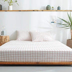 Fitted Sheet 100% Cotton Breathable Deep Pocket 9.8 Inch