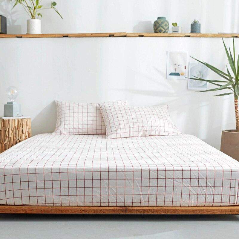Fitted Sheet 100% Cotton Breathable Deep Pocket 9.8 Inch