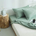 Fitted Sheet 100% Cotton Breathable Deep Pocket 9.8 Inch