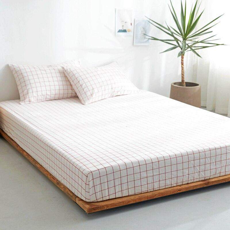 Fitted Sheet 100% Cotton Breathable Deep Pocket 9.8 Inch