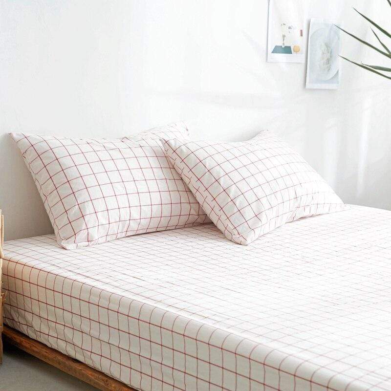 Fitted Sheet 100% Cotton Breathable Deep Pocket 9.8 Inch