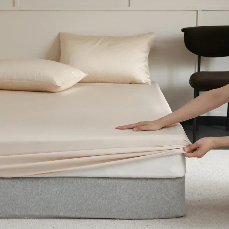 Fitted Sheet 100% Mulberry Silk Non-Slip & Hypoallergenic