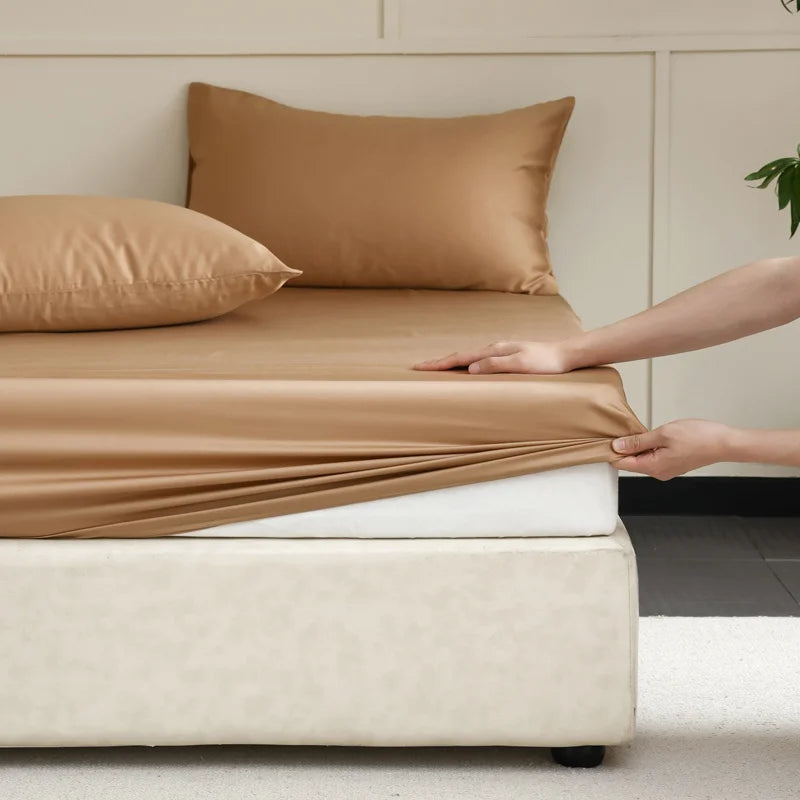 Fitted Sheet 100% Mulberry Silk Non-Slip & Hypoallergenic