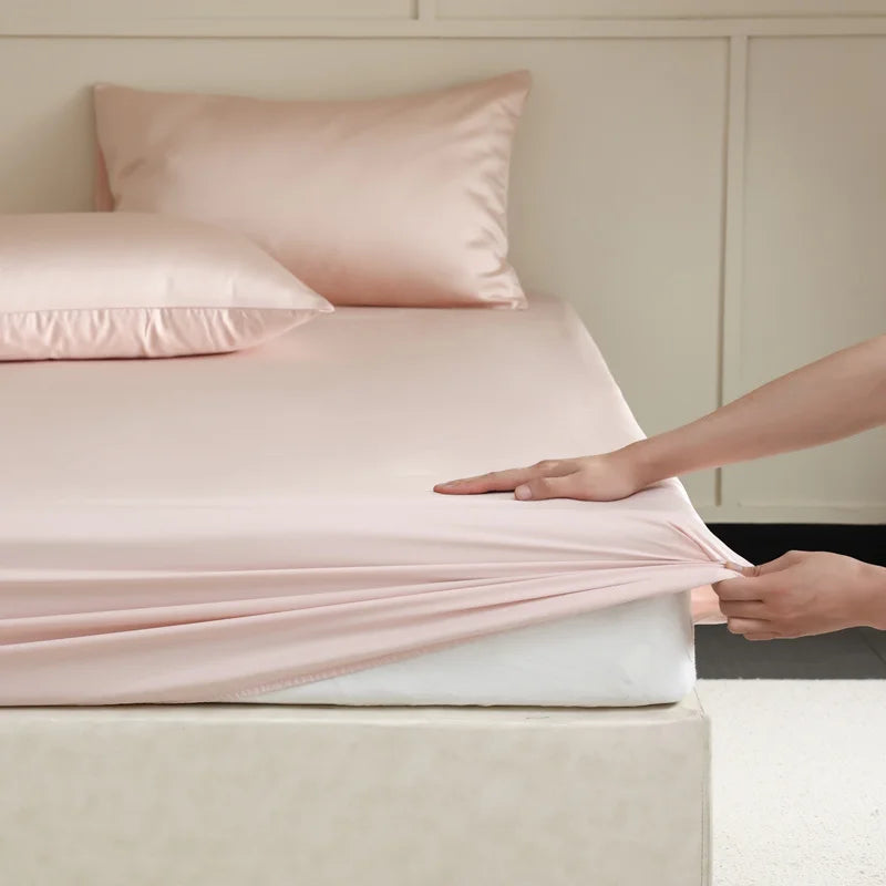 Fitted Sheet 100% Mulberry Silk Non-Slip & Hypoallergenic