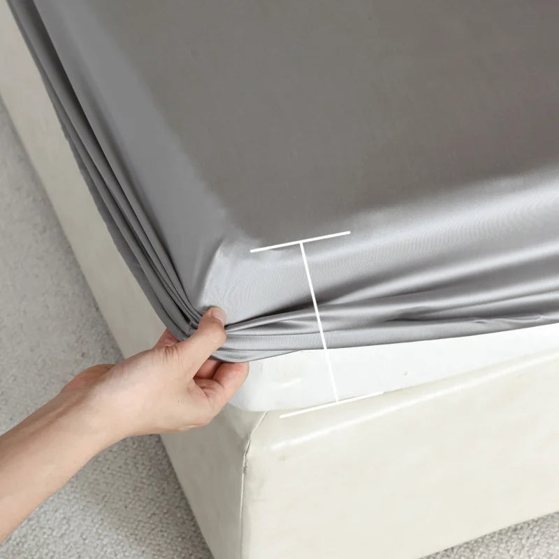 Fitted Sheet 100% Mulberry Silk Non-Slip & Hypoallergenic