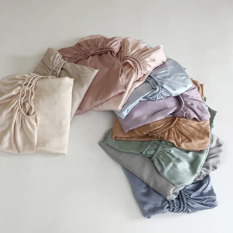 Fitted Sheet 100% Mulberry Silk Non-Slip & Hypoallergenic
