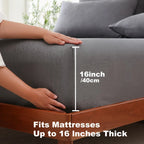 Fitted Sheet Bamboo Blend Breathable & Moisture-Wicking