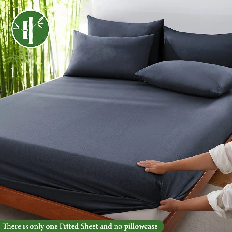 Fitted Sheet Bamboo Blend Breathable & Moisture-Wicking