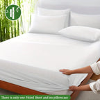 Fitted Sheet Bamboo Blend Breathable & Moisture-Wicking
