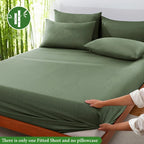 Fitted Sheet Bamboo Blend Breathable & Moisture-Wicking