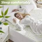 Fitted Sheet Cooling Bamboo Rayon Waterproof Deep Pocket