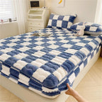 Fitted Sheet Flannel Velvet 10.6 Inch Deep Pocket