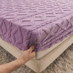 Fitted Sheet Flannel Velvet 10.6 Inch Deep Pocket