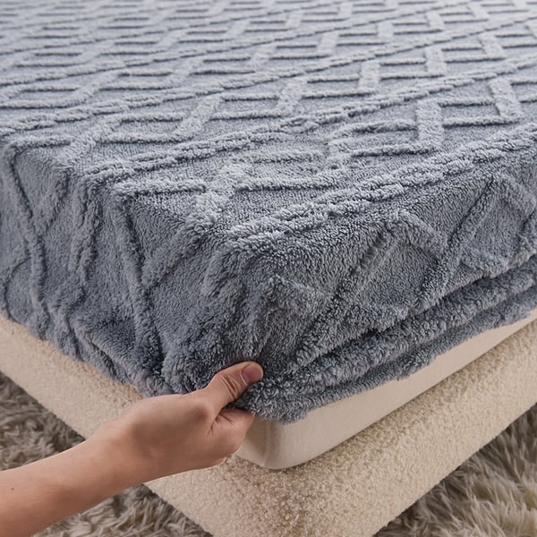 Fitted Sheet Flannel Velvet 10.6 Inch Deep Pocket
