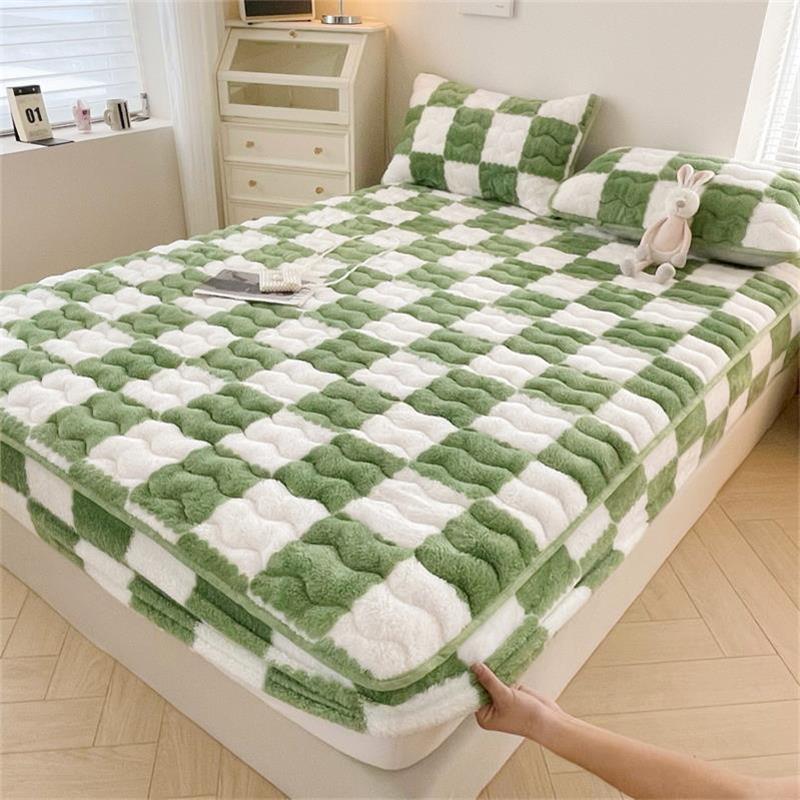 Fitted Sheet Flannel Velvet 10.6 Inch Deep Pocket