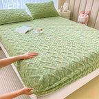 Fitted Sheet Flannel Velvet 10.6 Inch Deep Pocket