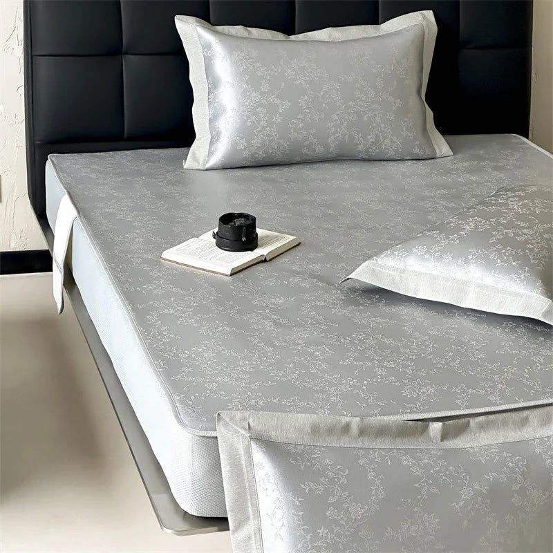 Fitted Sheet Satin Jacquard Reinforced Elastic Fit