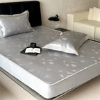 Fitted Sheet Satin Jacquard Reinforced Elastic Fit
