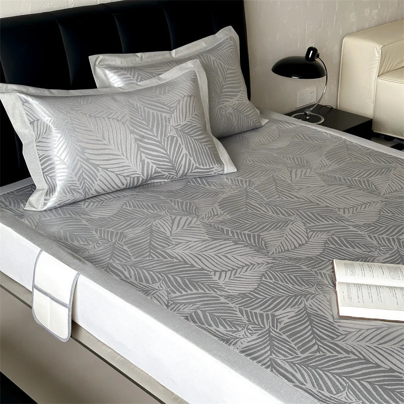 Fitted Sheet Satin Jacquard Reinforced Elastic Fit