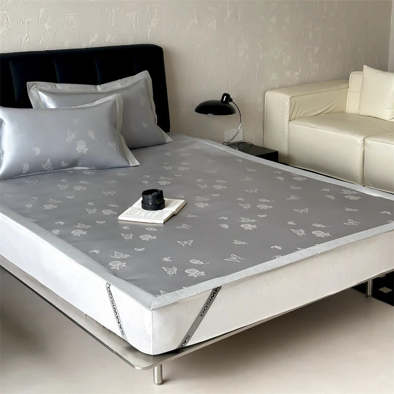 Fitted Sheet Satin Jacquard Reinforced Elastic Fit
